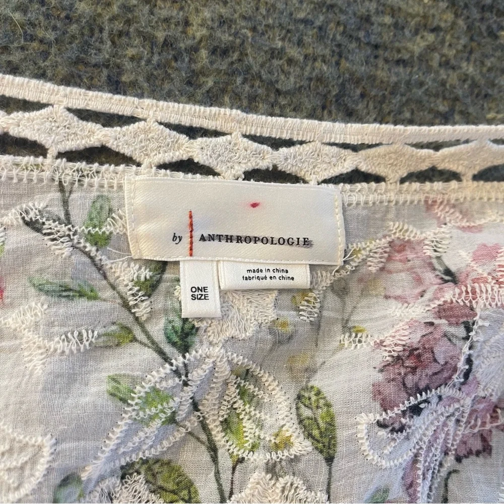 Anthropologie cape duster one size embroidered - Picture 2 of 6